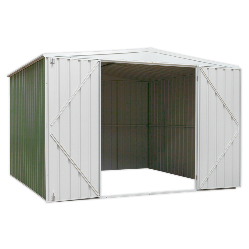 Galvanized Steel Shed Green 3 x 3 x 2m | Pipe Manufacturers Ltd..