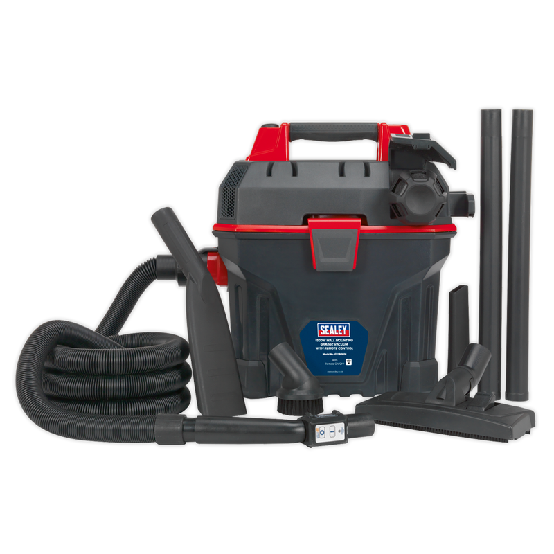 Garage Vacuum 1500W with Remote Control - Wall Mounting | Pipe Manufacturers Ltd..