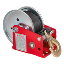 Geared Hand Winch with Brake & Webbing 540kg Capacity | Pipe Manufacturers Ltd..
