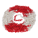 Safety Chain Red/White 25m x 6mm | Pipe Manufacturers Ltd..
