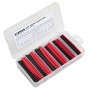 Heat Shrink Tubing Assortment 95pc 100mm Black & Red | Pipe Manufacturers Ltd..