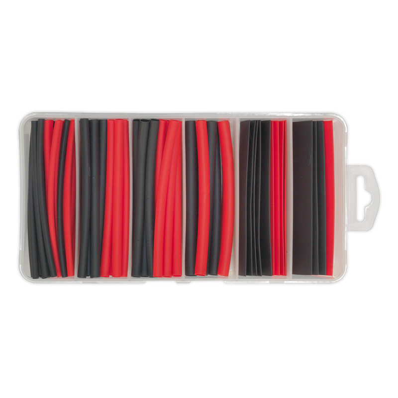 Heat Shrink Tubing Assortment 95pc 100mm Black & Red | Pipe Manufacturers Ltd..