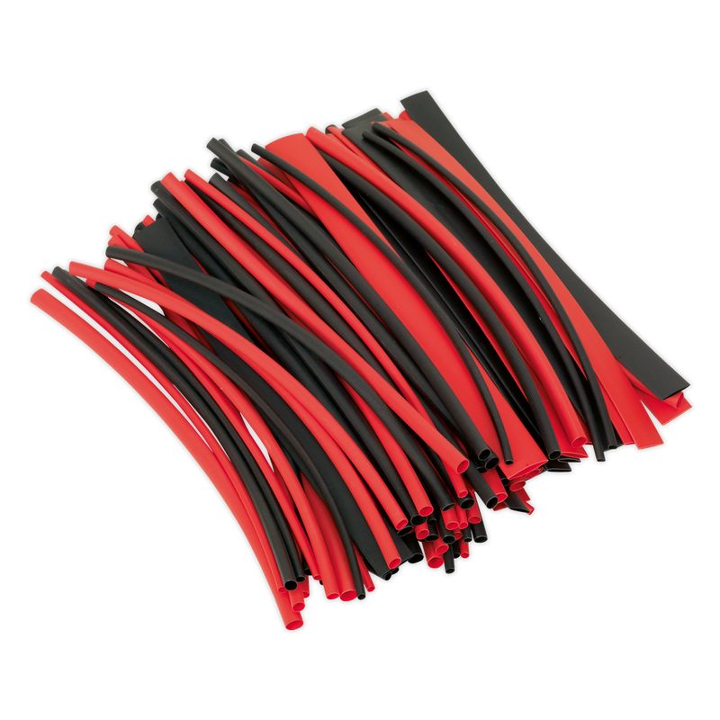 Heat Shrink Tubing Black & Red 200mm 100pc | Pipe Manufacturers Ltd..