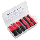 Heat Shrink Tubing Assortment 180pc 50 & 100mm Black & Red | Pipe Manufacturers Ltd..