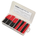 Heat Shrink Tubing Assortment 180pc 50 & 100mm Black & Red | Pipe Manufacturers Ltd..