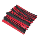 Heat Shrink Tubing Assortment 72pc Black & Red Adhesive Lined 200mm | Pipe Manufacturers Ltd..