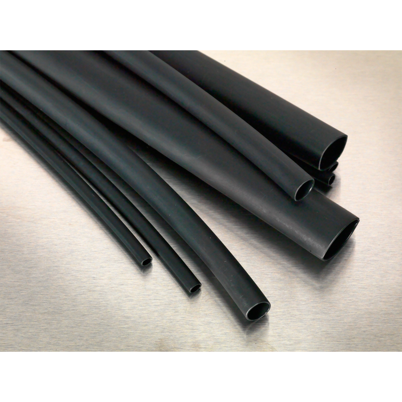 Heat Shrink Tubing Assortment 72pc Black Adhesive Lined 200mm | Pipe Manufacturers Ltd..
