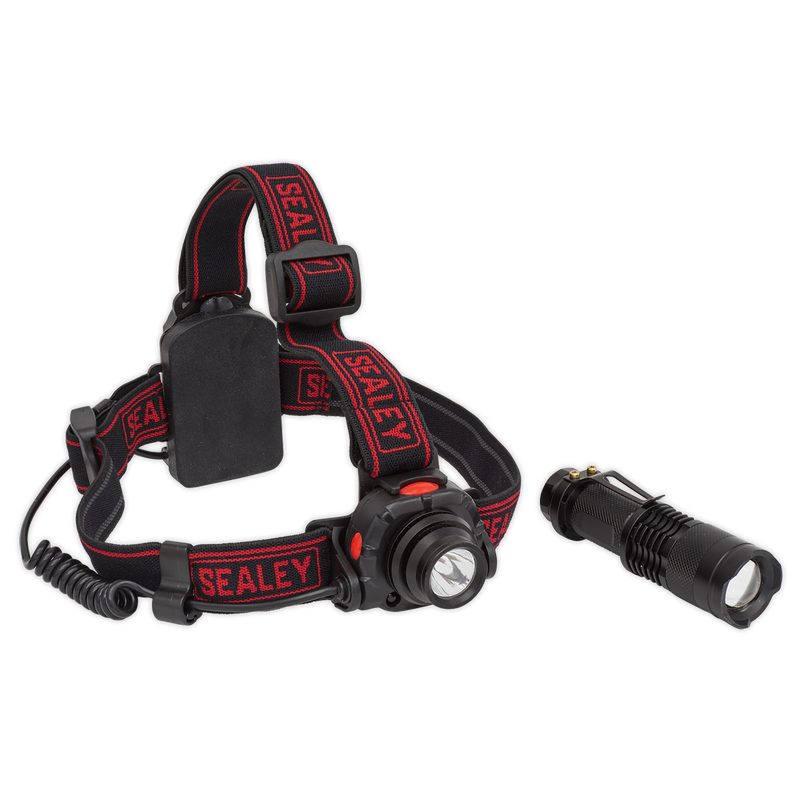 Head Torch 3W CREE XPE with Motion Sensor + Hand Torch 3W CREE XPE Twin Pack | Pipe Manufacturers Ltd..