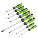 Screwdriver Set 8pc Hi-Vis Green | Pipe Manufacturers Ltd..