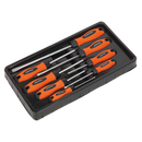 Screwdriver Set 8pc Hi-Vis Orange | Pipe Manufacturers Ltd..