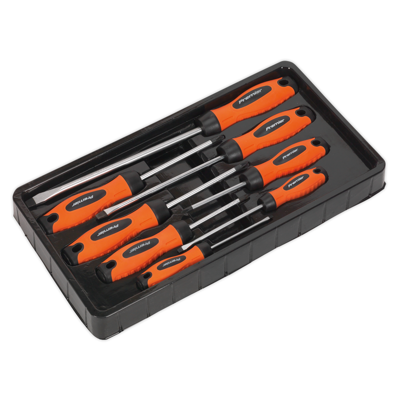 Screwdriver Set 8pc Hi-Vis Orange | Pipe Manufacturers Ltd..