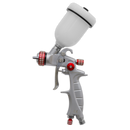 HVLP Gravity Feed Touch-Up Spray Gun 1mm Set-Up | Pipe Manufacturers Ltd..