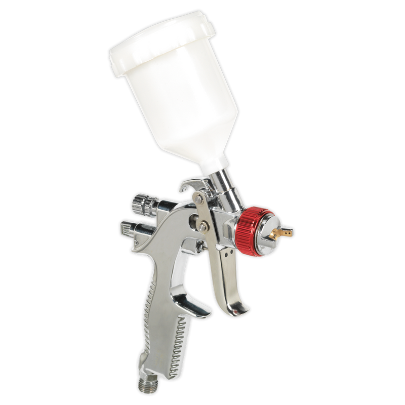 HVLP Gravity Feed Touch-Up Spray Gun 0.8mm Set-Up | Pipe Manufacturers Ltd..