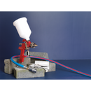 HVLP Gravity Feed Spray Gun 1.3mm Set-Up | Pipe Manufacturers Ltd..