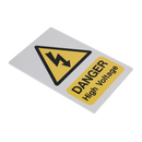 High Voltage Warning Sign 200 x 300mm | Pipe Manufacturers Ltd..