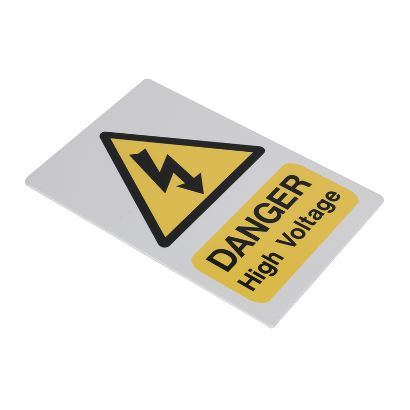 High Voltage Warning Sign 200 x 300mm | Pipe Manufacturers Ltd..