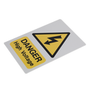 High Voltage Warning Sign 200 x 300mm | Pipe Manufacturers Ltd..