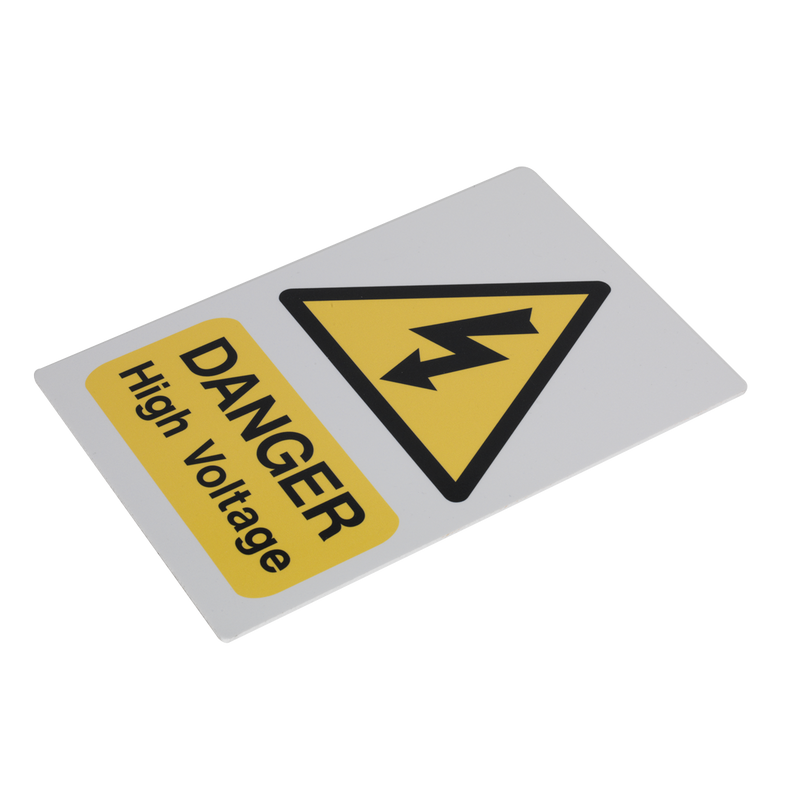 High Voltage Warning Sign 200 x 300mm | Pipe Manufacturers Ltd..