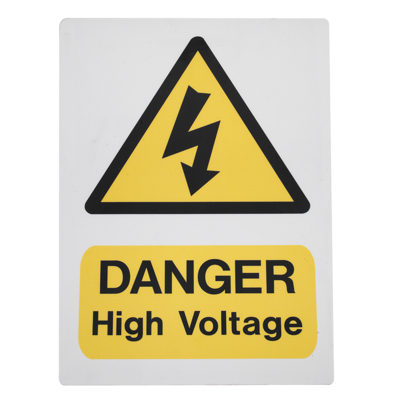 High Voltage Warning Sign 200 x 300mm | Pipe Manufacturers Ltd..