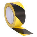 Hazard Warning Tape 50mm x 33m Black/Yellow | Pipe Manufacturers Ltd..