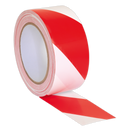 Hazard Warning Tape 50mm x 33m Red/White | Pipe Manufacturers Ltd..