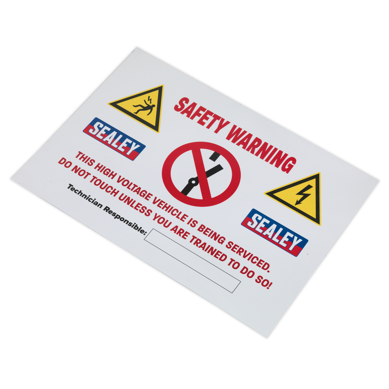 Hybrid/Electric Vehicle Warning Sign | Pipe Manufacturers Ltd..