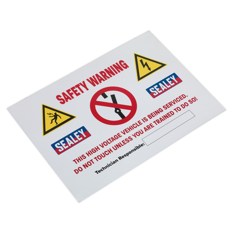 Hybrid/Electric Vehicle Warning Sign | Pipe Manufacturers Ltd..