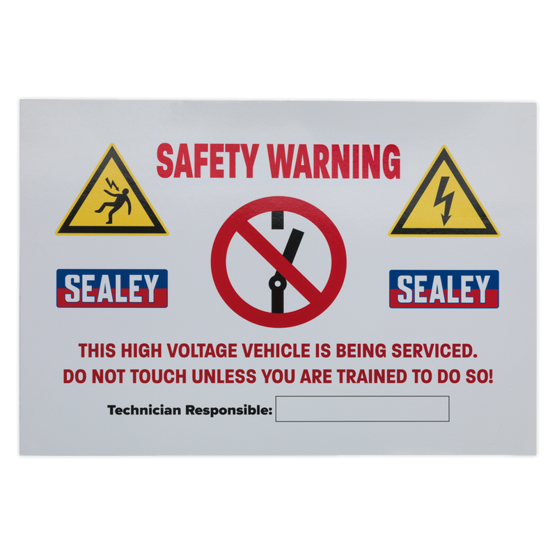 Hybrid/Electric Vehicle Warning Sign