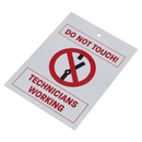 Hybrid/Electric Vehicle Keyring Warning Tag | Pipe Manufacturers Ltd..