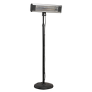 High Efficiency Carbon Fibre Infrared Patio Heater 1800W/230V with Telescopic Floor Stand | Pipe Manufacturers Ltd..