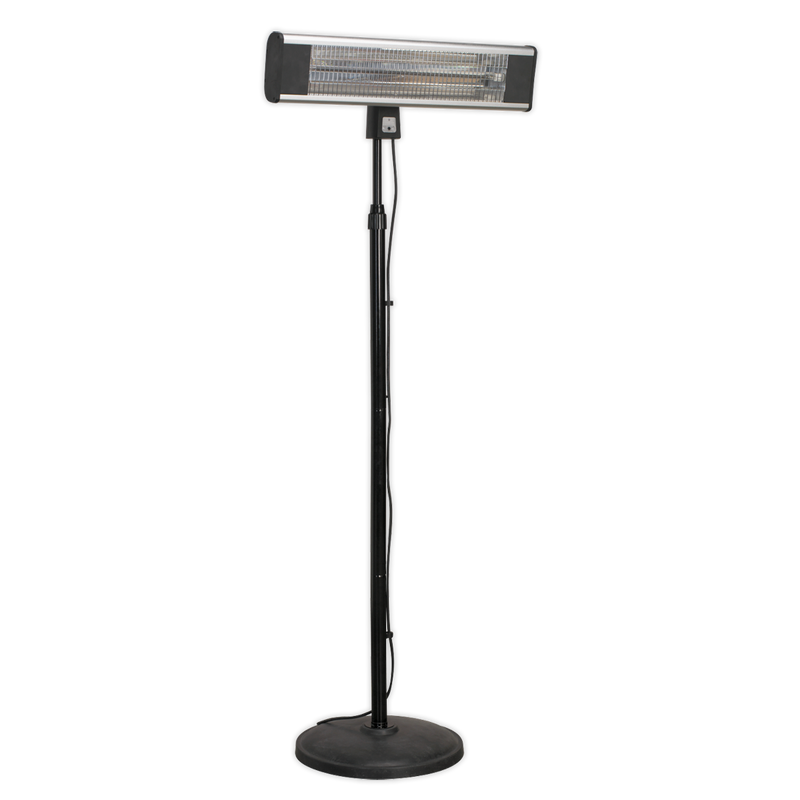 High Efficiency Carbon Fibre Infrared Patio Heater 1800W/230V with Telescopic Floor Stand | Pipe Manufacturers Ltd..