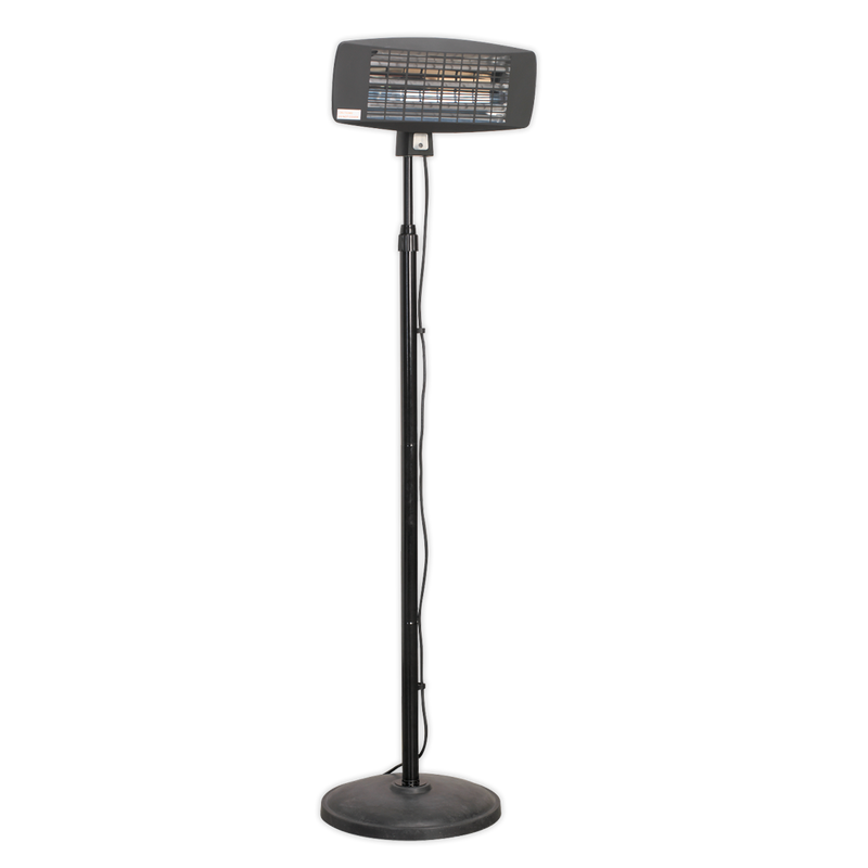 Infrared Quartz Patio Heater 2000W/230V with Telescopic Floor Stand | Pipe Manufacturers Ltd..