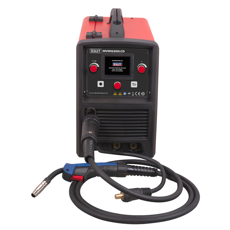 Inverter Welder MIG, TIG & MMA 200Amp with LCD Screen | Pipe Manufacturers Ltd..