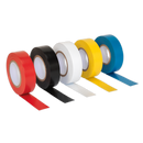 PVC Insulating Tape 19mm x 20m Mixed Colours Pack of 10 | Pipe Manufacturers Ltd..