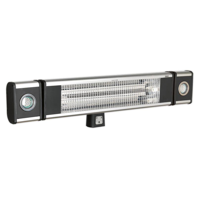 High Efficiency Carbon Fibre Infrared Wall Heater 1800W/230V with LED Lights | Pipe Manufacturers Ltd..