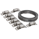 Hose Clip Set Self-Build 12.7mm Band Width | Pipe Manufacturers Ltd..