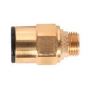Brass SuperThread Straight Adaptor 8mm x 1/8"BSP Pack of 2 (John Guest Speedfit¨ - RM010811) | Pipe Manufacturers Ltd..