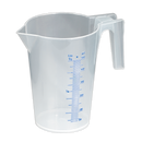 Measuring Jug Translucent 0.5L | Pipe Manufacturers Ltd..