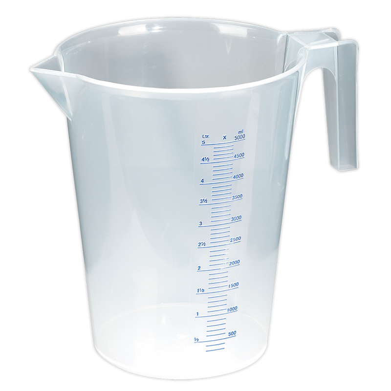 Measuring Jug Translucent 5L | Pipe Manufacturers Ltd..