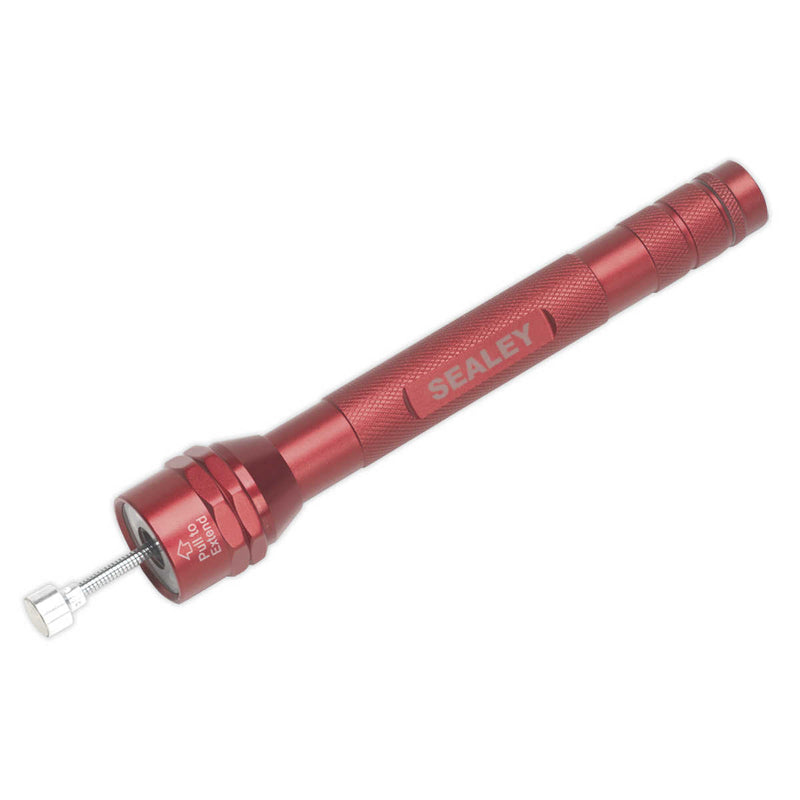 6 LED Aluminium Torch with Magnetic Pick-Up - Red | Pipe Manufacturers Ltd..
