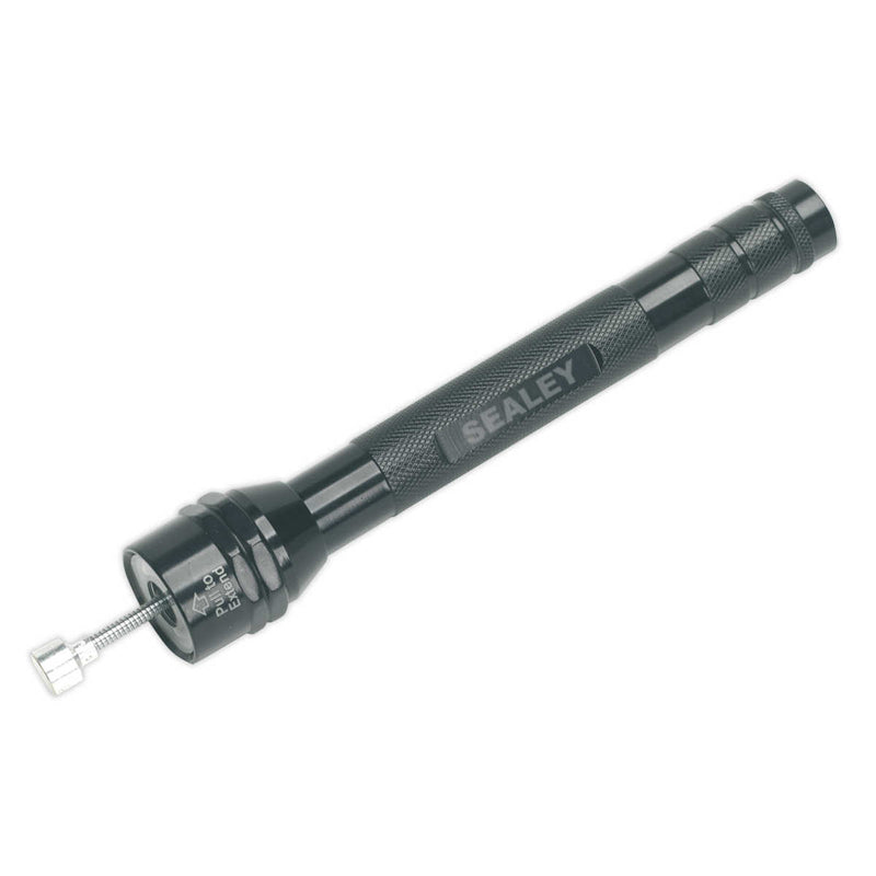 6 LED Aluminium Torch with Magnetic Pick-Up - Black | Pipe Manufacturers Ltd..