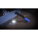 Rechargeable Slim Folding Pocket Light 2 COB + 1 SMD LED - Blue | Pipe Manufacturers Ltd..