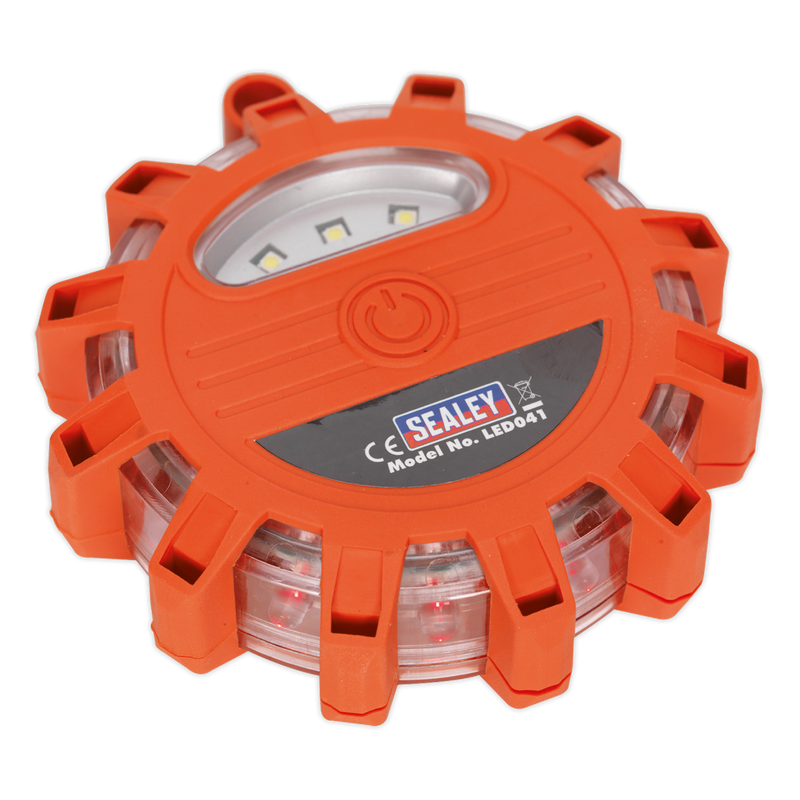Rotating Warning Light 12 LED + 3 SMD LED 2 x AAA Cell | Pipe Manufacturers Ltd..