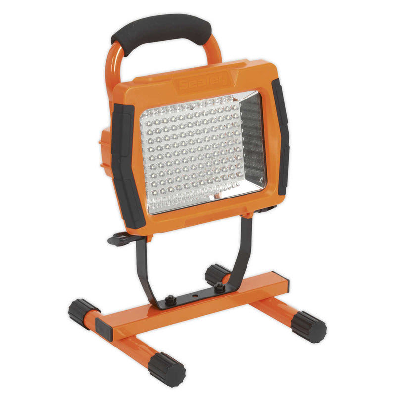 Rechargeable Portable Floodlight 108 LED Lithium-ion - Orange | Pipe Manufacturers Ltd..
