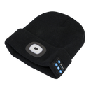 Beanie Hat 4 SMD LED USB Rechargeable with Wireless Headphones | Pipe Manufacturers Ltd..