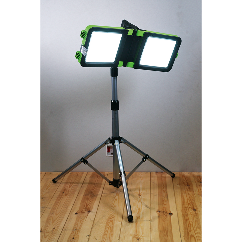 Rechargeable Floodlight 30W SMD LED Folding Case | Pipe Manufacturers Ltd..