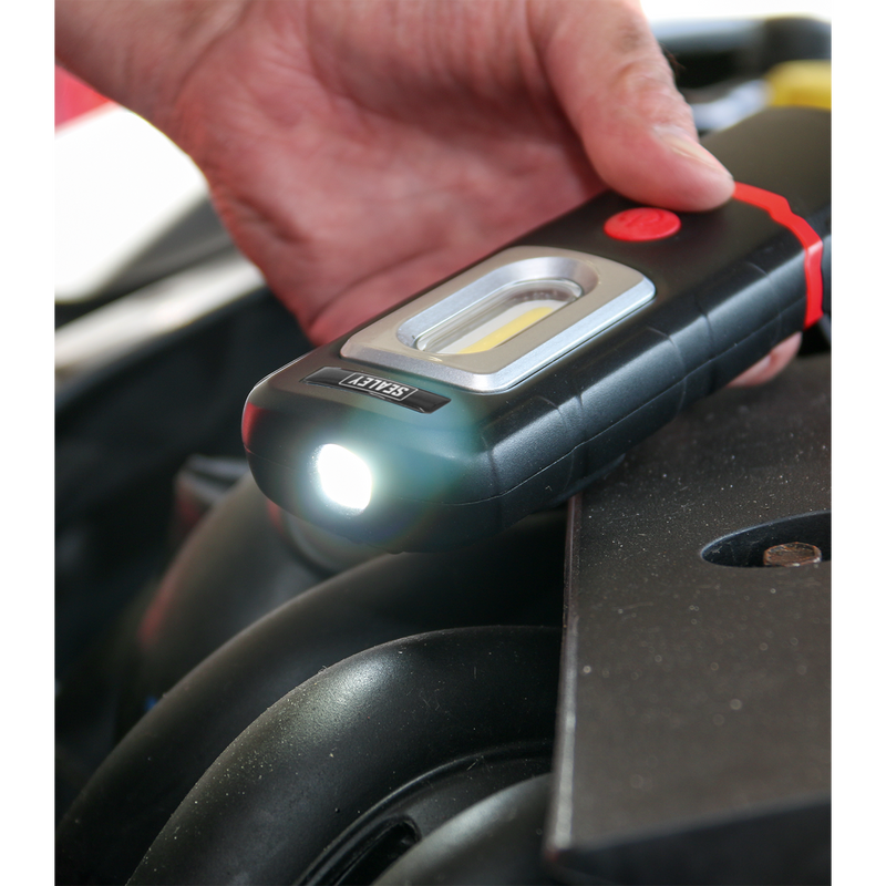Rechargeable 360¡ Inspection Lamp 3W COB + 1W LED Black Lithium-Polymer | Pipe Manufacturers Ltd..