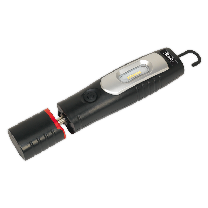 Rechargeable 360¡ Inspection Lamp 7 SMD + 3W LED Black Lithium-ion | Pipe Manufacturers Ltd..