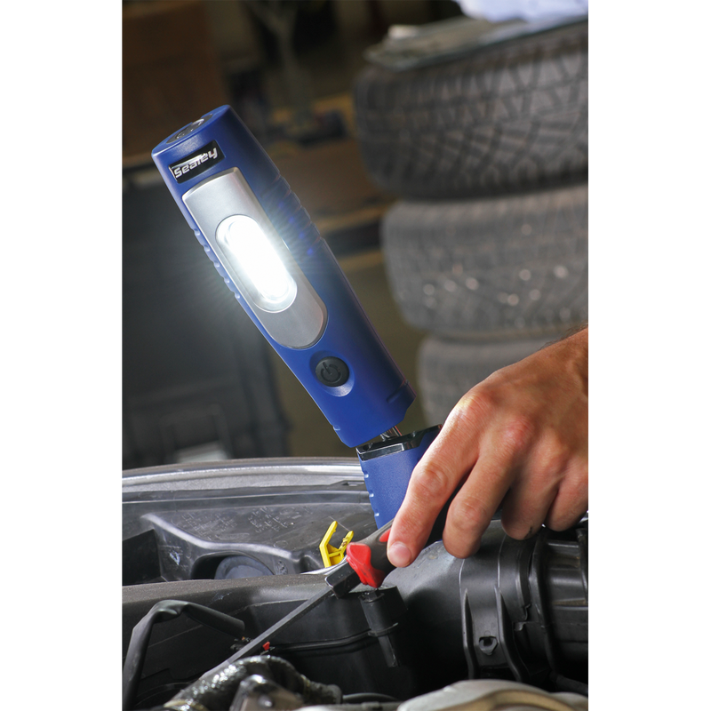 Rechargeable 360¡ Inspection Lamp 7 SMD + 3W LED Blue Lithium-ion | Pipe Manufacturers Ltd..