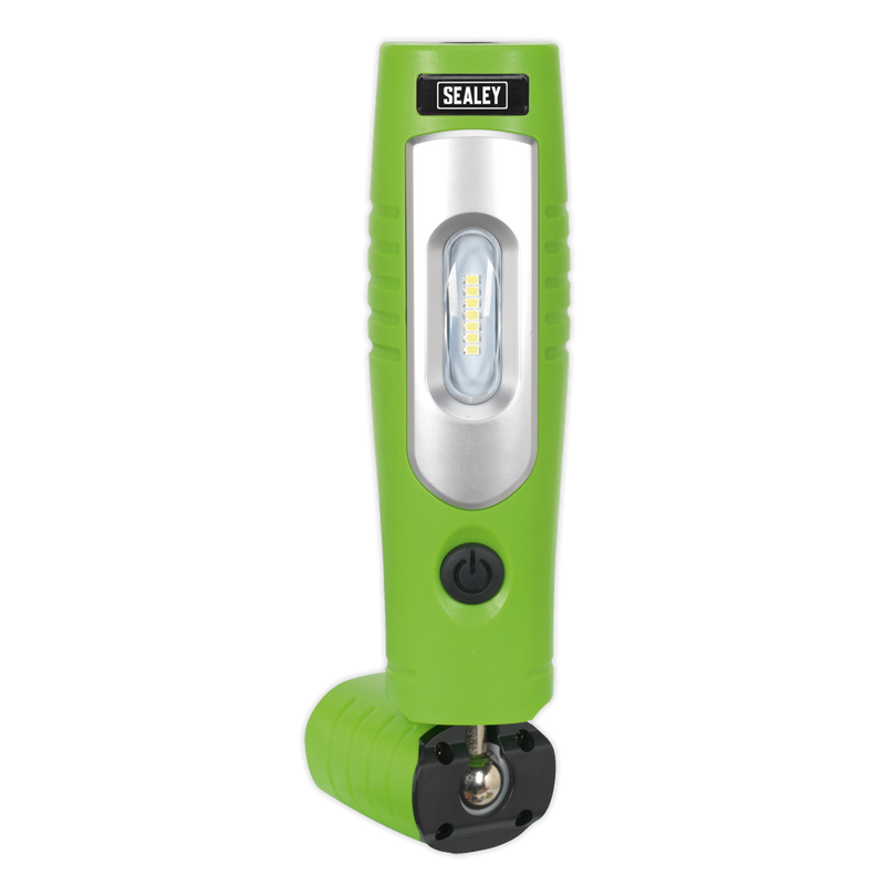 Rechargeable 360¡ Inspection Lamp 7 SMD + 3W LED Green Lithium-ion | Pipe Manufacturers Ltd..